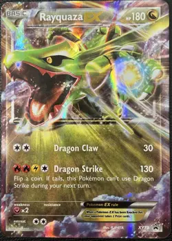 Rayquaza EX XY73 Promo Black Star Holo Rare Pokemon Card LP+ - Image 1