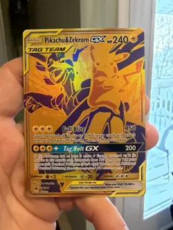 Pikachu & Zekrom GX - SM248 - Pokemon TCG Sun & Moon Promo Ultra Rare Card NM - Image 1