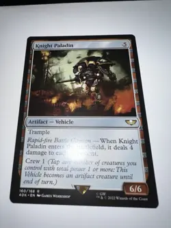 MTG KNIGHT PALADIN CARD 160/168 R - Image 1