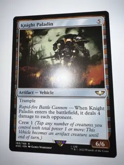 MTG KNIGHT PALADIN CARD 160/168 R - Image 2