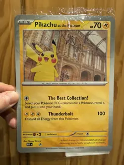 Pikachu At The Museum Jumbo Pokemon Card - Natural History Museum - SEALED - UK - Image 1