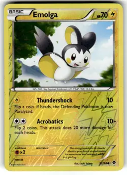 2011 EMOLGA #32/98 EMERGING POWERS POKEMON CARD- REVERSE HOLO NM - Image 1