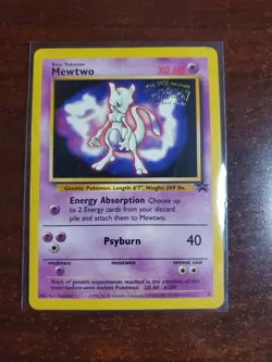 Pokemon TCG Mewtwo #3 WB Kids Presents the First Movie Card - Image 1