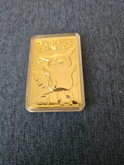 Pokemon Pikachu 1999 Limited Edition Trading Card 23K Gold-Plated, Burger King - Image 2