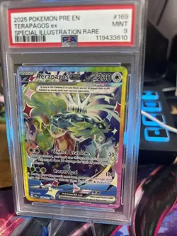 PSA 9 Terapagos Ex 170/142 SIR - Stellar Crown - Graded Pokemon Card - Image 3