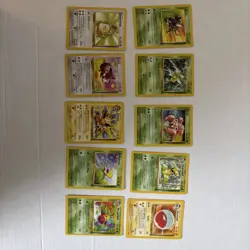 vintage pokemon card set of 10 rare near mint - Image 3
