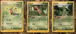 2003 Pokemon Cards Treecko, Grovyle, Sceptile Full Evolution #20 #32 #76 3 Cards - Image 1