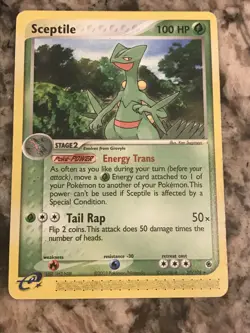 2003 Pokemon Cards Treecko, Grovyle, Sceptile Full Evolution #20 #32 #76 3 Cards - Image 4