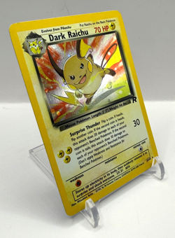 Pokemon Dark Raichu 83/82 Team Rocket Holo Rare 70 HP Card 2000 Card Stock - Image 2