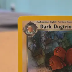 Dark Dugtrio 6/82 Team Rocket SWIRL Holo Rare WOTC Vintage Pokemon Card LP - Image 2