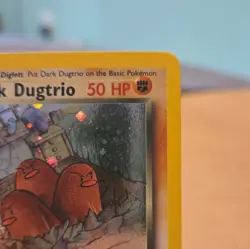 Dark Dugtrio 6/82 Team Rocket SWIRL Holo Rare WOTC Vintage Pokemon Card LP - Image 3