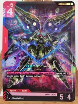 Kshatriya GD01-044 LR | Holo Foil | Gundam Card Game | Newtype Rising - MINT - Image 1