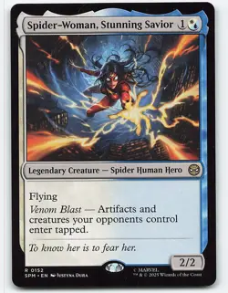 Spider-Woman, Stunning Savior #152, Wizards of the Coast card - Image 1