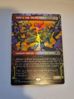 1x Raph & Leo, Sibling Rivals (Showcase Foil) MTG: Teenage Mutant TMNT 249 NM x1 - Image 1
