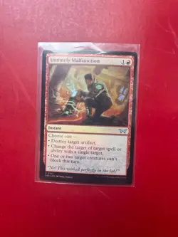 Untimely Malfunction MTG Duskmourn FOIL English LP - Image 1