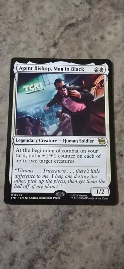 Agent Bishop, Man in Black Teenage Mutant Ninja Turtles Regular Rare MTG NM - Image 1