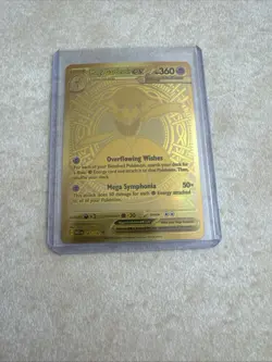 Pokemon Gold Mega Gardevoir EX Hyper Rare Card 187/132 English NM/M Condition! - Image 1