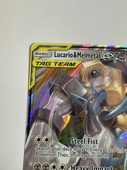 Pokemon Lucario & Melmetal GX 120/214 SM-Unbroken Bonds Ultra Rare Holo Card - Image 2