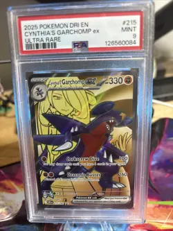 2025 Pokemon Dri En-Destined Rivals Cynthia'S Garchomp Ex Ultra Rare PSA 9 - Image 2