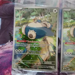 2X Pokemon Snorlax #051 Black Star Promo Holo NM Sealed 2023 Scarlet Violet 151 - Image 2
