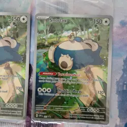 2X Pokemon Snorlax #051 Black Star Promo Holo NM Sealed 2023 Scarlet Violet 151 - Image 3