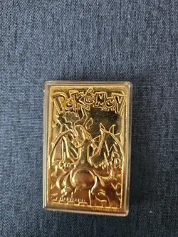 Pokemon 1999 23k Gold Plated Charizard Limited Edition Burger King - Image 1