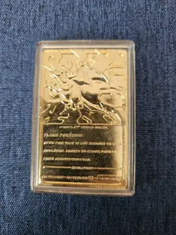 Pokemon 1999 23k Gold Plated Charizard Limited Edition Burger King - Image 2