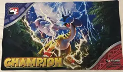Pokemon League Cup Champion Raging Bolt Playmat New Unused - Image 1