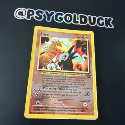 Entei Black Star Movie Promo 34 English Heavy Play Pokemon TCG A1 - Image 3