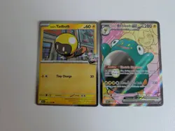 Pokemon TCG Iono’s Bellibolt EX SVP 194 Promo & Cosmos Tadbulb 052/159 JTG - Image 1