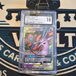 CGC 10 ESPEON & DEOXYS GX 72 UNIFIED MINDS SUN & MOON TAG TEAM POKEMON GEM MINT - Image 1