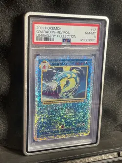 Pokemon TCG Gyarados Legendary Collection 12/110 Holo Rare PSA 8 With Guard - Image 1