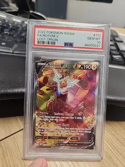 Pokemon Rotom V Lost Origin Full Alt Art #177 PSA 10 Gem Mint - Image 1