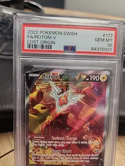 Pokemon Rotom V Lost Origin Full Alt Art #177 PSA 10 Gem Mint - Image 2