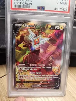 Pokemon Rotom V Lost Origin Full Alt Art #177 PSA 10 Gem Mint - Image 3