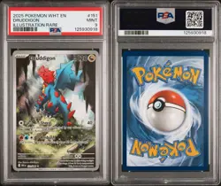 Druddigon, Illustration Rare #151 - 2025 Pokemon WHT EN-White Flare - PSA 9 MINT - Image 1