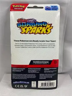 Pokemon SURGING SPARKS (Arcanine) Premium Checklane Blister Booster Pack SEALED - Image 2
