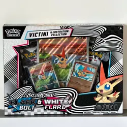 POKEMON TCG 4 VICTINI ILLUSTRATION COLLECTION BOX BLACK BOLT WHITE FLARE BOOSTER - Image 3