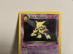 Dark Alakazam 1/82 Holo Rare Unlimited Team Rocket Pokemon - MP - Image 2