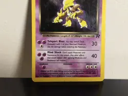 Dark Alakazam 1/82 Holo Rare Unlimited Team Rocket Pokemon - MP - Image 3