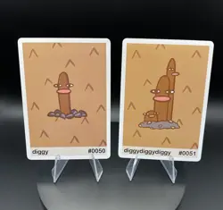 Pookiemoot Diggy (Diglett + Dugtrio) #50 - Gen 1 Pookiemoot Fan Art - Pokemon - Image 3