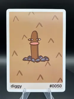 Pookiemoot Diggy (Diglett + Dugtrio) #50 - Gen 1 Pookiemoot Fan Art - Pokemon - Image 4