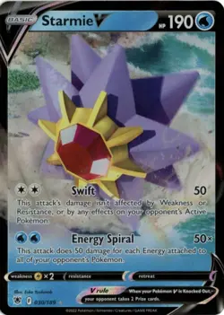 Pokemon Starmie V Ultra Rare Astral Radiance 030/189 Near Mint English - Image 1