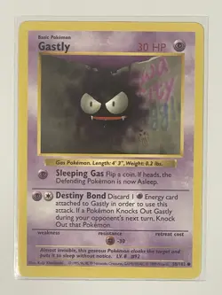 1999 Pokemon Base Set - 50/102 Gastly Shadowless - NM - Image 1