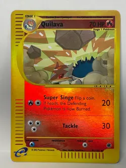 Pokemon Quilava Expedition Reverse Holo 91/165 - LP - Image 1