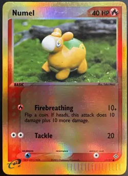 Pokemon TCG Numel 69/97 Dragon Set Reverse Holo - Image 1