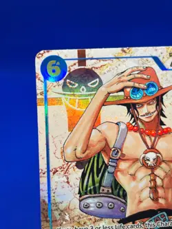 One Piece Carrying On His Will Portgas D Ace OP13-119 Alternate Alt Art SEC NM - Image 3
