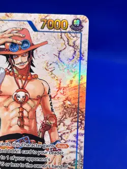 One Piece Carrying On His Will Portgas D Ace OP13-119 Alternate Alt Art SEC NM - Image 5