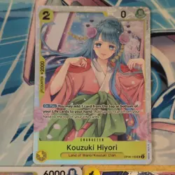 One Piece Kozuki Hiyori SR OP06-106 & 4 x Kikunojo 104 R & ST04 Narikabura Arrow - Image 2
