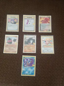 Pokemon Celebrations (7 Card Lot) Gyarados, Imposter Oak,here Comes Team R n Mor - Image 1